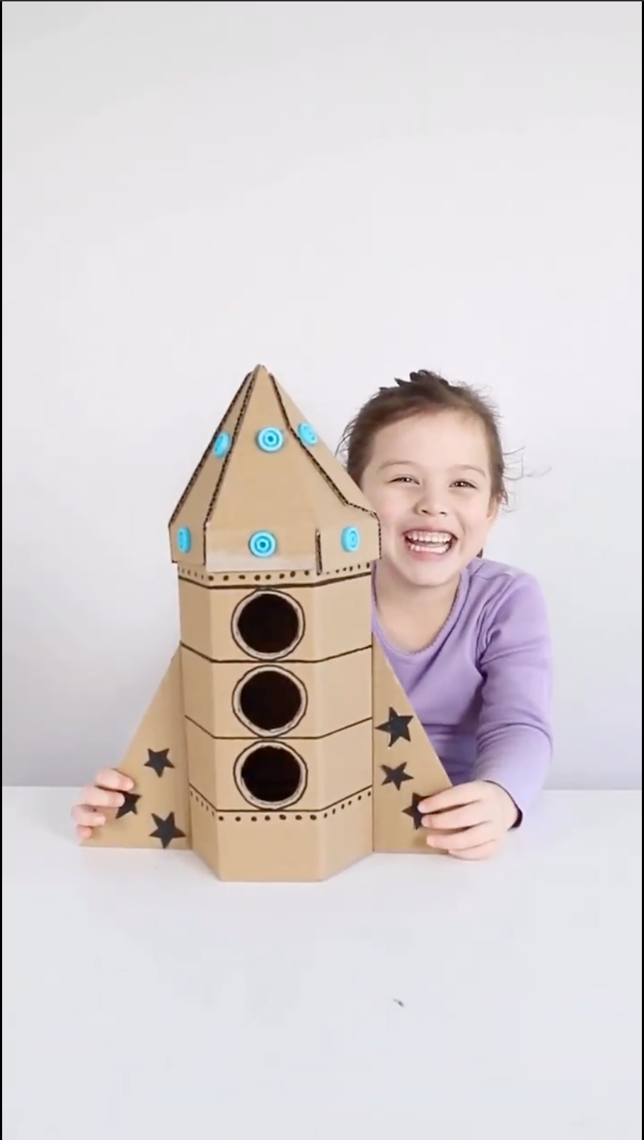 How to make a mini cardboard rocket