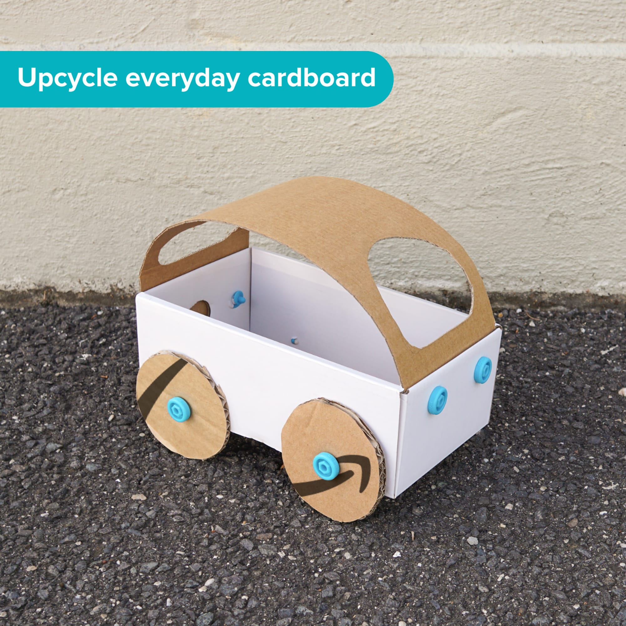 Makedo Cardboard Construction Mini-Kit [6 Scrus and Mini-Tool
